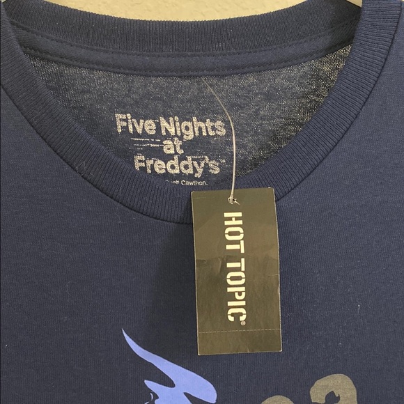 Hot Topic Navy Five Nights at Freddy's Tee - Picture 2 of 5
